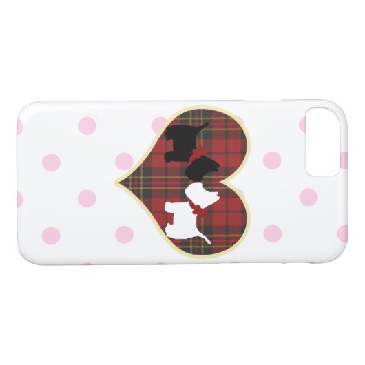 Scottie Puppy Love Case-Mate iPhone Case (Achterkant (Horizontaal))