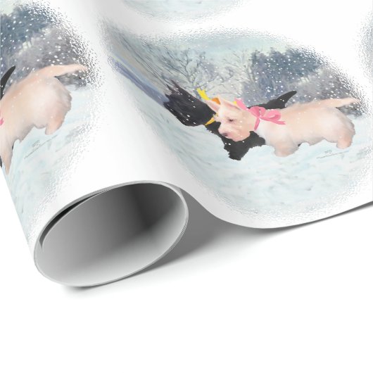 Scottie Pups Cadeaupapier (Rol Hoek)