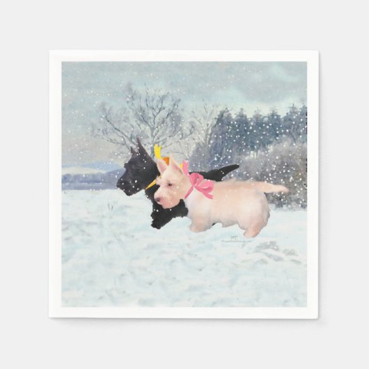 Scottie Pups Servet (Voorkant)