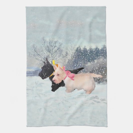 Scottie Pups Theedoek (Verticaal)