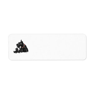 SCOTTIE Retouradreslabels Etiket