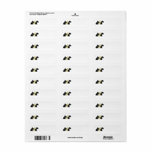 SCOTTIE Return Address Labels (Full Sheet)