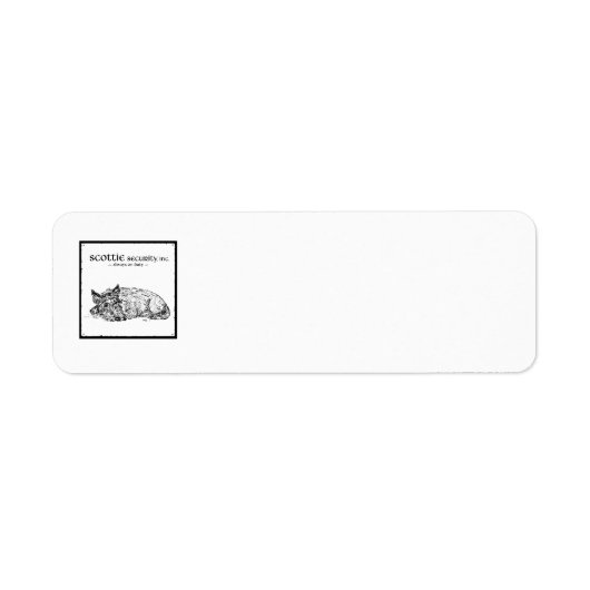 SCOTTIE Return Address Labels (Voorkant)