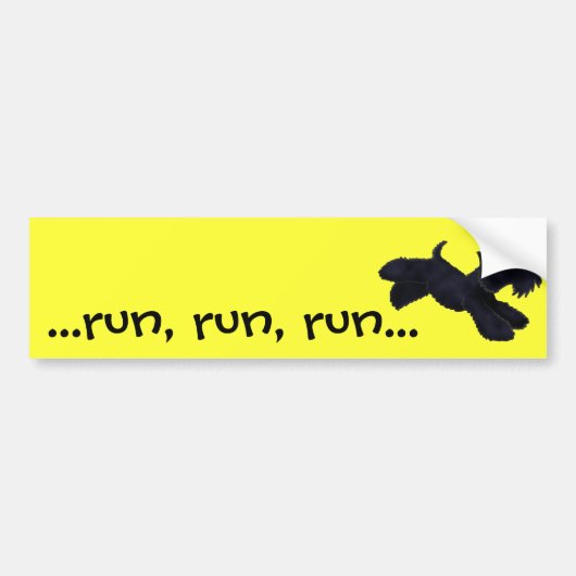Scottie Run Bumpersticker (Voorkant)