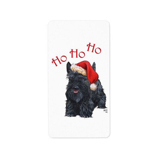 Scottie Santa Stickers! Etiket (Voorkant)