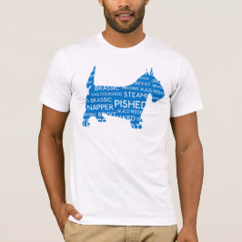 Scottie Scottish Slang Blue T-shirt