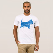 Scottie Scottish Slang Blue T-shirt (Voorkant volledig)