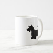 Scottie Scottish Terrier Basic Breed SIlhouette Koffiemok (Voorkant rechts)