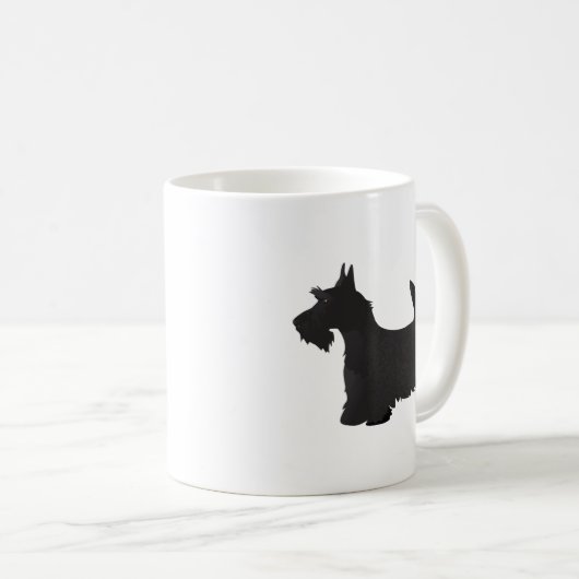 Scottie Scottish Terrier Basic Breed SIlhouette Koffiemok (Voorkant rechts)