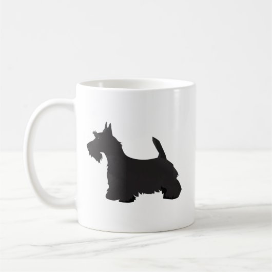 Scottie Scottish Terrier Basic Breed SIlhouette Koffiemok (Links)
