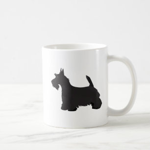 Scottie Scottish Terrier Basic Breed SIlhouette Koffiemok