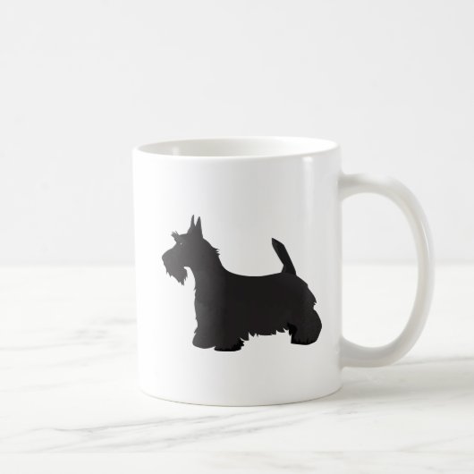 Scottie Scottish Terrier Basic Breed SIlhouette Koffiemok (Rechts)
