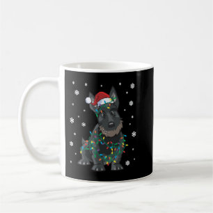 Scottie Scottish Terrier met kersttaart Koffiemok