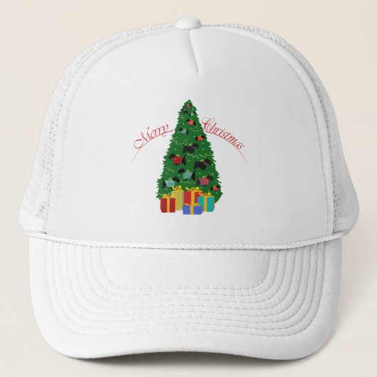 Scottie Sieraden Kerstboom Trucker Pet (Voorkant)