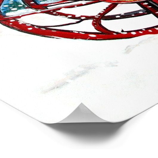 Scottie Sleigh Ride Poster (Hoek)