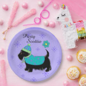 Scottie Terrier Dog Name, van Black Party Papieren Bordje (Feest)