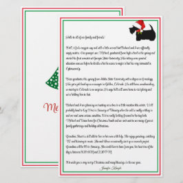 Scottie Terrier Gepersonaliseerde Kerstmis Nieuwsb