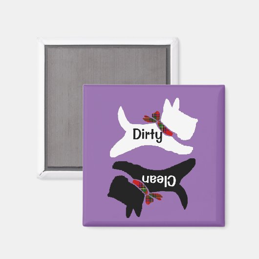 Scottie Vaatwasser Magnet personaliseren (Voorkant / Achterkant)