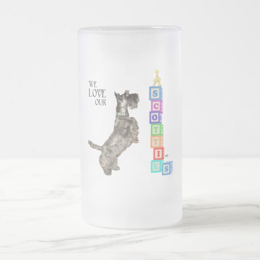 Scottie vindt een prijs matglas bierpul (Center)