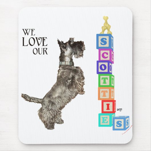 Scottie vindt een prijs muismat (Voorkant)