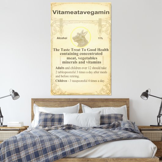 Scottie Vitameatavegamin Canvas Afdruk (Insitu (Slaapkamer))
