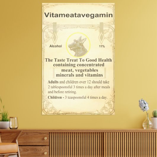 Scottie Vitameatavegamin Canvas Afdruk (Insitu (Woonkamer))