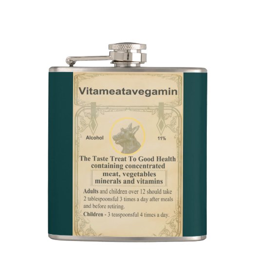 Scottie Vitameatavegamin Heupfles (Voorkant)