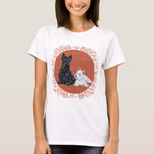 Scottie Volwassene & Westie Puppy T-shirt