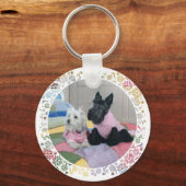 Scottie & Westie Girls Night Sleutelhanger (Voorkant)