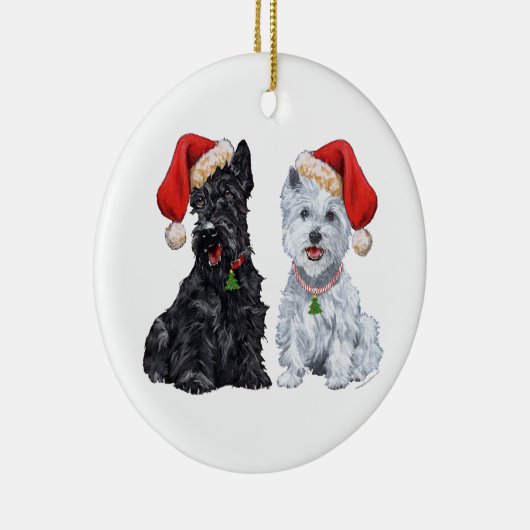 Scottie & Westie Ornament (Rechts)