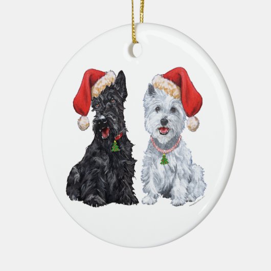 Scottie & Westie Ornament (Links)