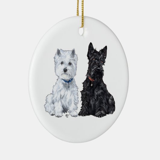 Scottie & Westie Ornament (Rechts)