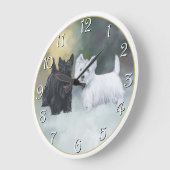 Scottie Westie Wintertijd Grote Klok (Hoek)