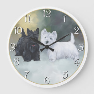 Scottie Westie Wintertijd Grote Klok