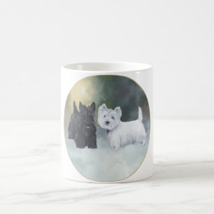 Scottie Westie Wintertijd Koffiemok