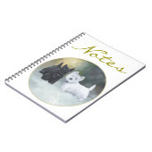 Scottie Westie Wintertime Notitieboek (Linkerzijde)