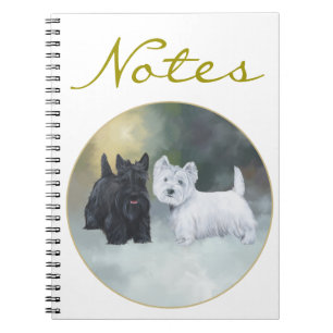 Scottie Westie Wintertime Notitieboek