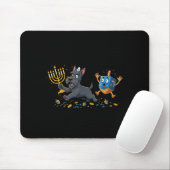 Scottierrier Dreidel Menorah Hanukkah Kids Womens Muismat (Met muis)