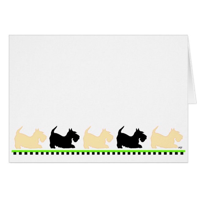 Scotties Allemaal op een Rij (Voorkant Horizontaal)