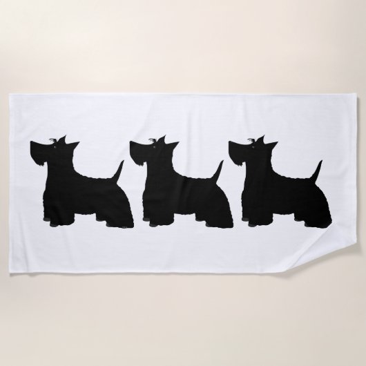 Scotties Beach Towel Strandlaken (Voorkant)