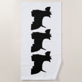 Scotties Beach Towel Strandlaken (Voorkant)