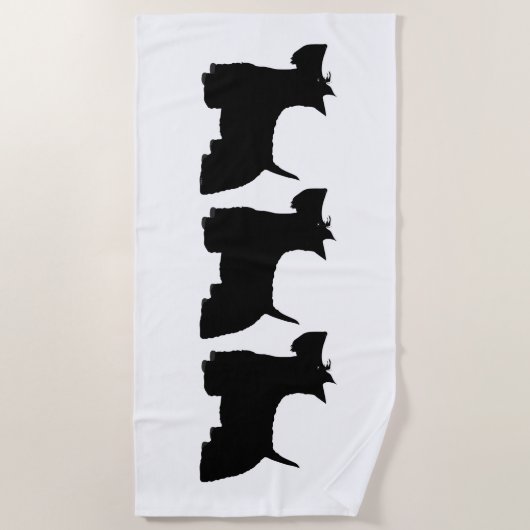 Scotties Beach Towel Strandlaken (Voorkant)