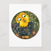 Scotties in Moonlight Briefkaart (Voorkant)