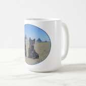 Scotties op sightseeing in Egypte Koffiemok (Voorkant rechts)