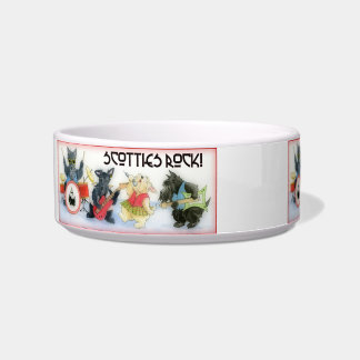 Scotties Rock Ceramic Dog Bowl Voerbakje