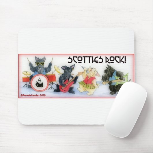 Scotties Rock Mousepad Muismat (Met muis)