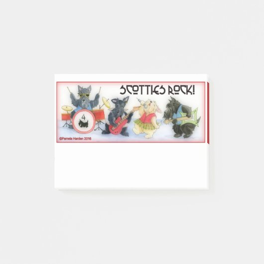 Scotties Rock Post It Notes (Voorkant)
