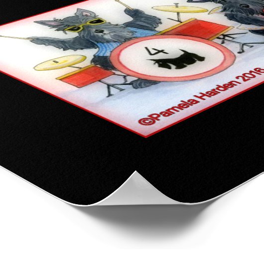 Scotties Rock Poster (Hoek)