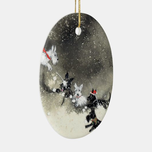 Scotties' Snowgevecht Ornament (Rechts)