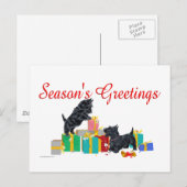 Scotties Sorteert de Kerstcadeaus Feestdagenkaart (Voorkant / Achterkant)